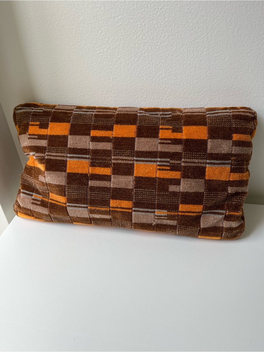 TfL London Overground mini moquette cushion